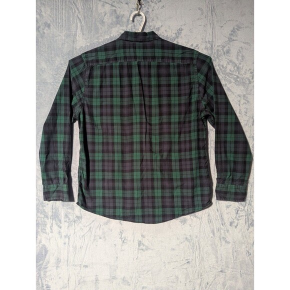 Arizona Men's XL Green Plaid Button Down Shirt Flex Woven - Picture 2 of 6